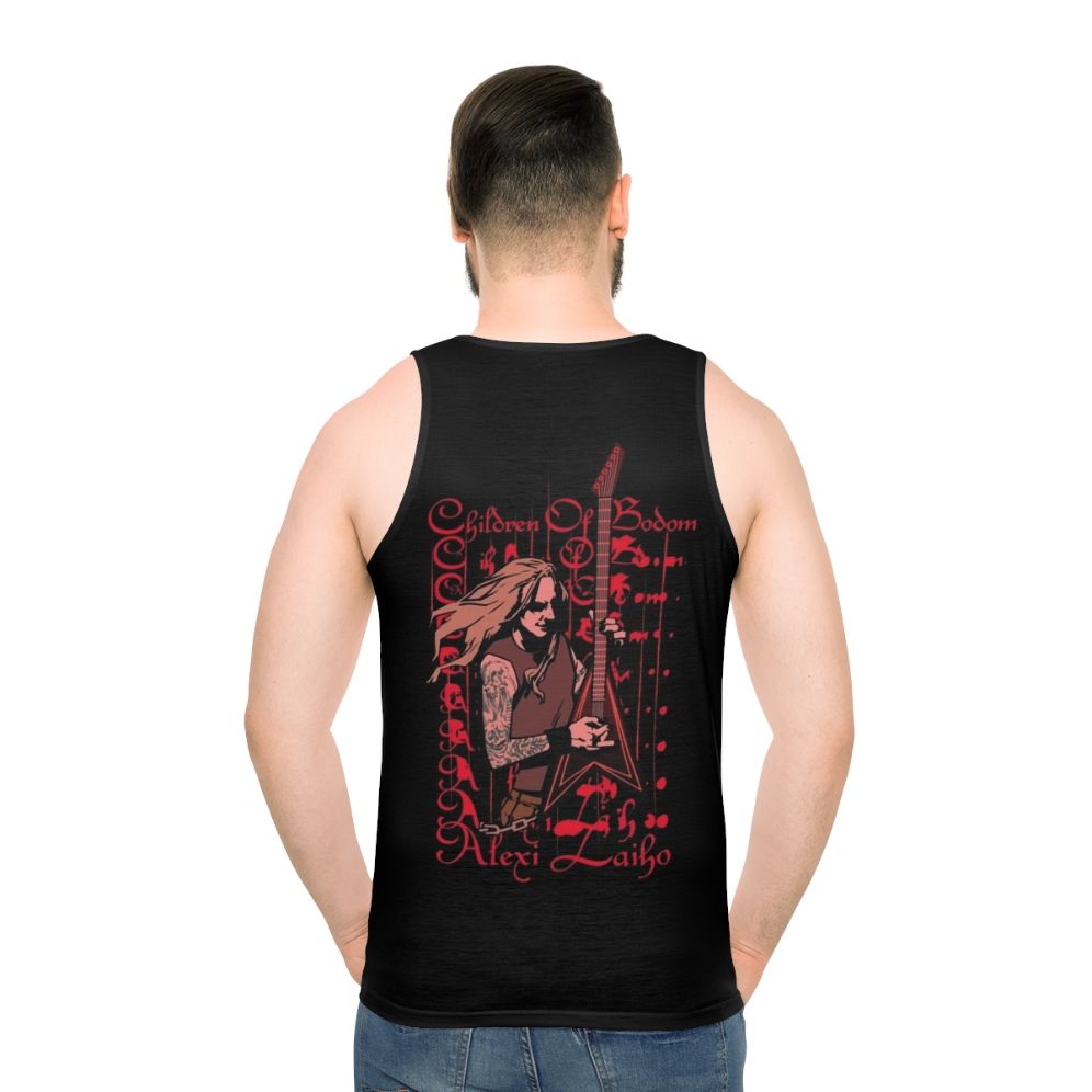 Alexi Laiho Tribute Unisex Metal Tank Top - men back