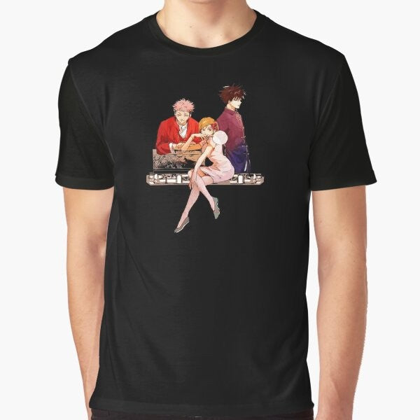 Nobara Kugisaki from the anime Jujutsu Kaisen on a graphic t-shirt design