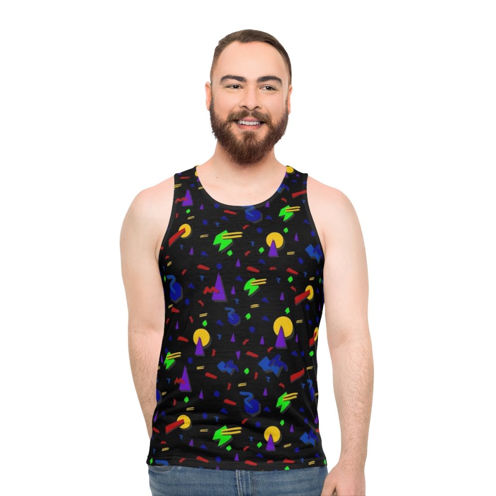 Retro 90s funky tank top - men