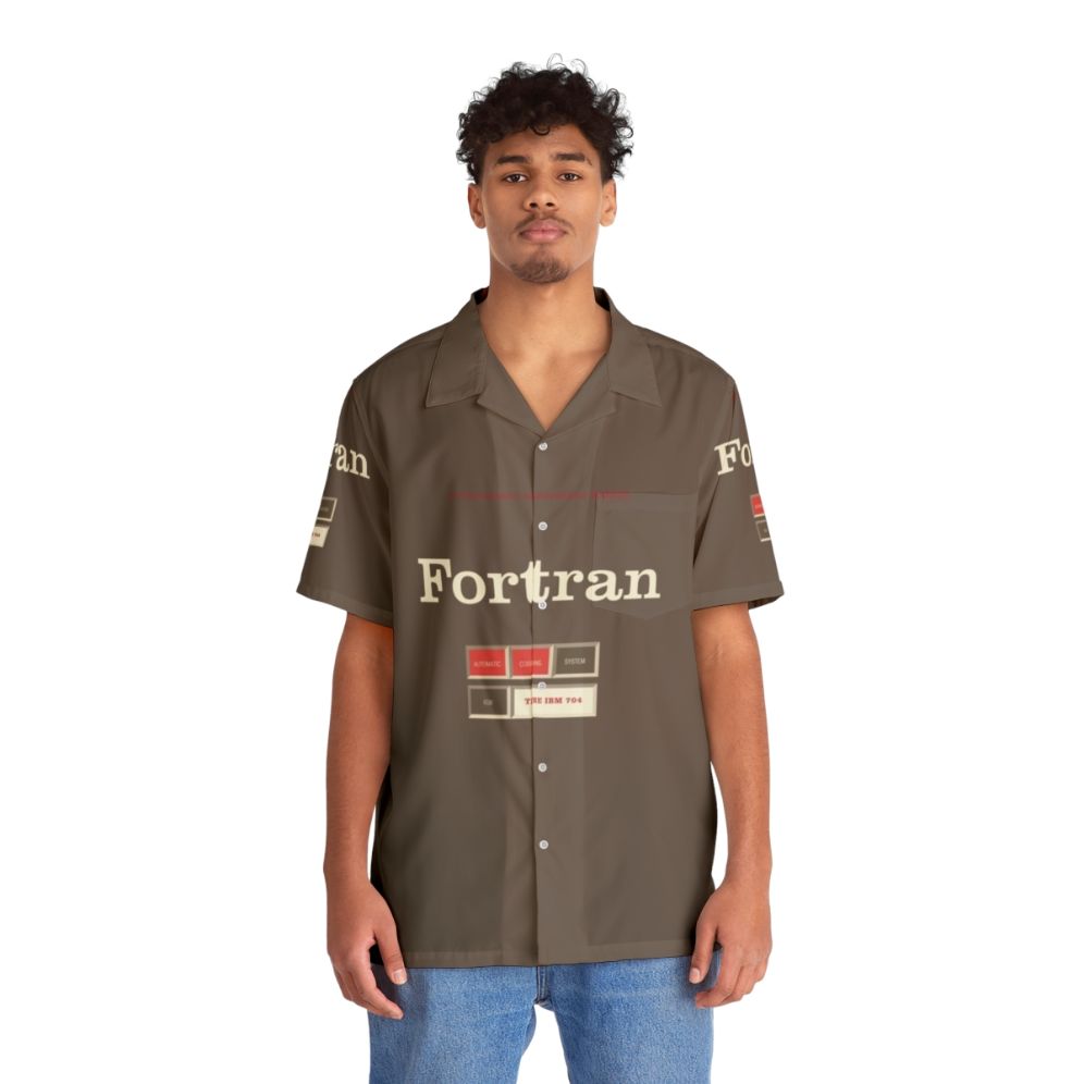 Vintage Fortran Hawaiian Shirt - People Front