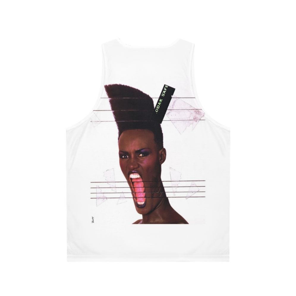 Grace Jones 'Slave to the Rhythm' Unisex Tank Top - Back