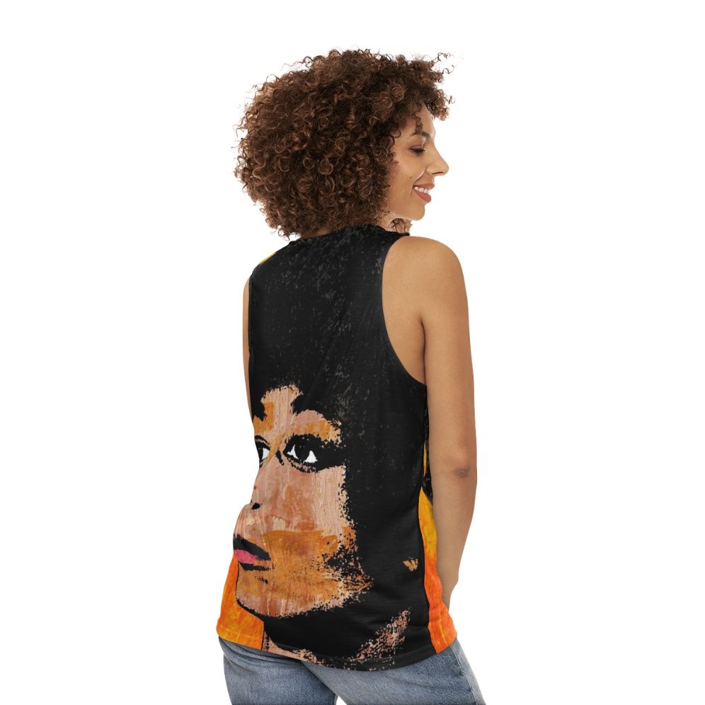 Angela Davis Unisex Tank Top - women back