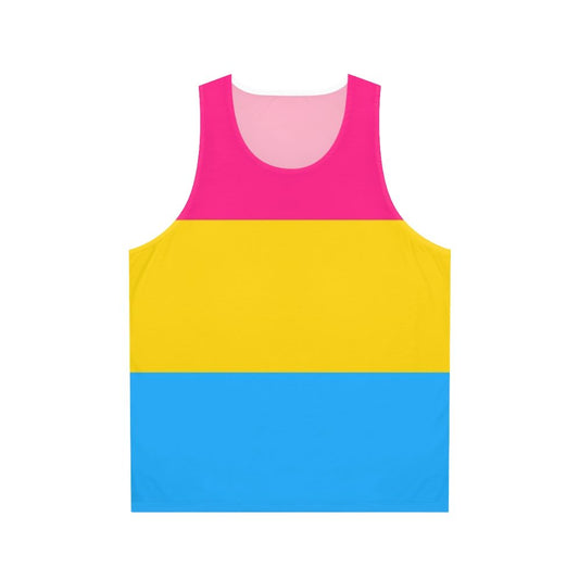 Tri-color Pride Unisex Tank Top with LGBTQ+ and Bisexual Flag Design