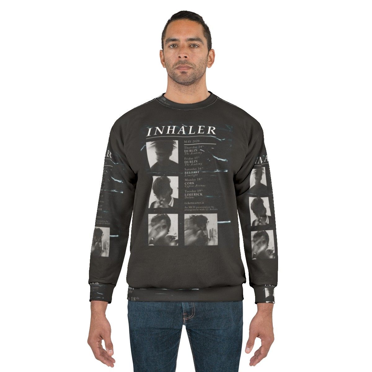 Inhaler Concert 2020 Sweatshirt featuring the indie band Inhaler - men