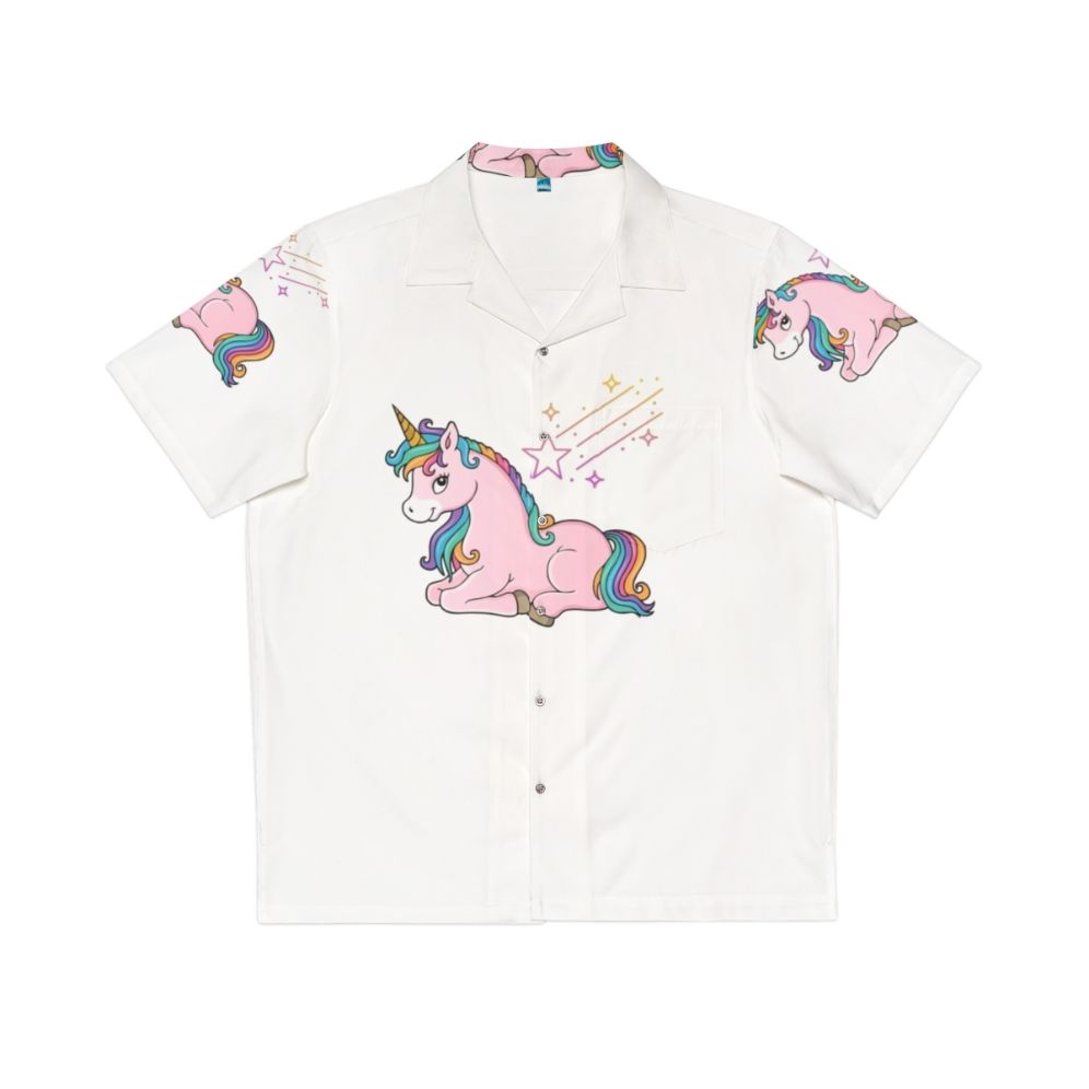 Mythical creatures fantasy Hawaiian shirt with legendary animals and mystic dragon print