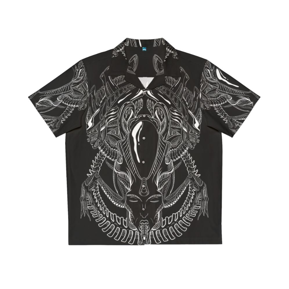 Xenomorph Alien HR Giger Inspired Hawaiian Shirt