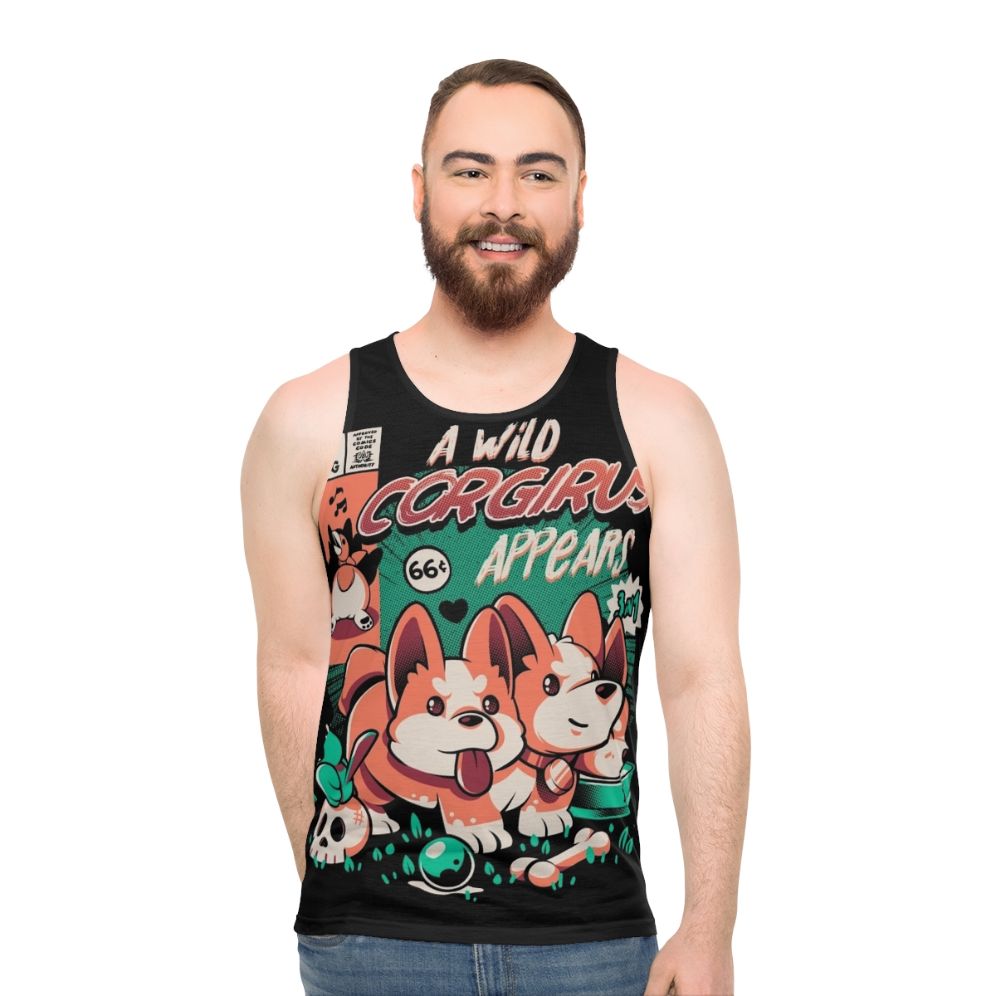 Magical Corgi Unisex Tank Top - men