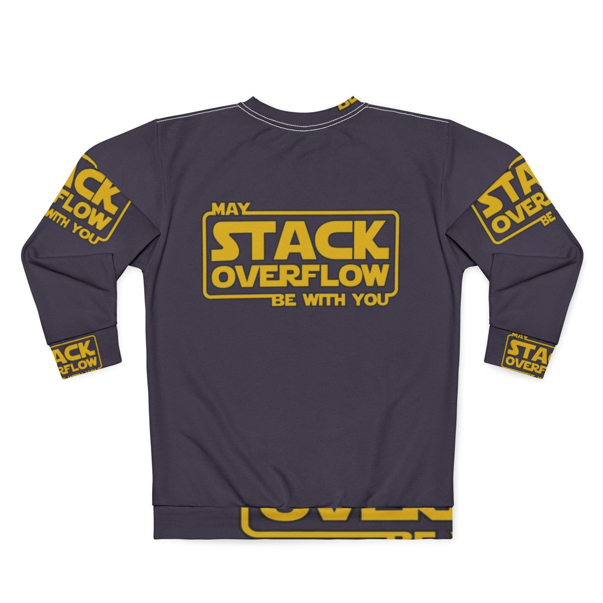 Stack Overflow Programmer Sweatshirt - Funny Tech and Coding Gift - Back