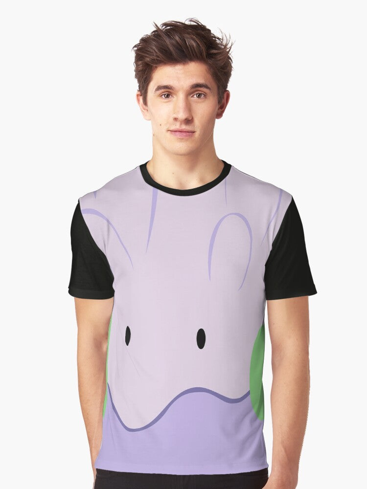 Goomy, the Pokemon character, featured on a graphic t-shirt design - Men