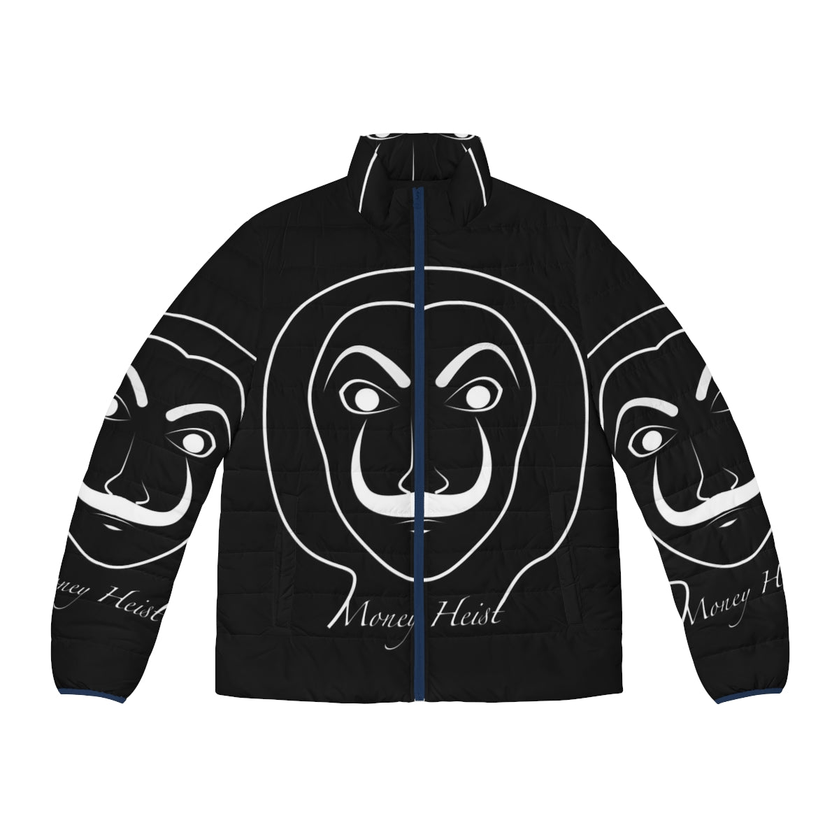 Money Heist Puffer Jacket 2 with Dali mask design