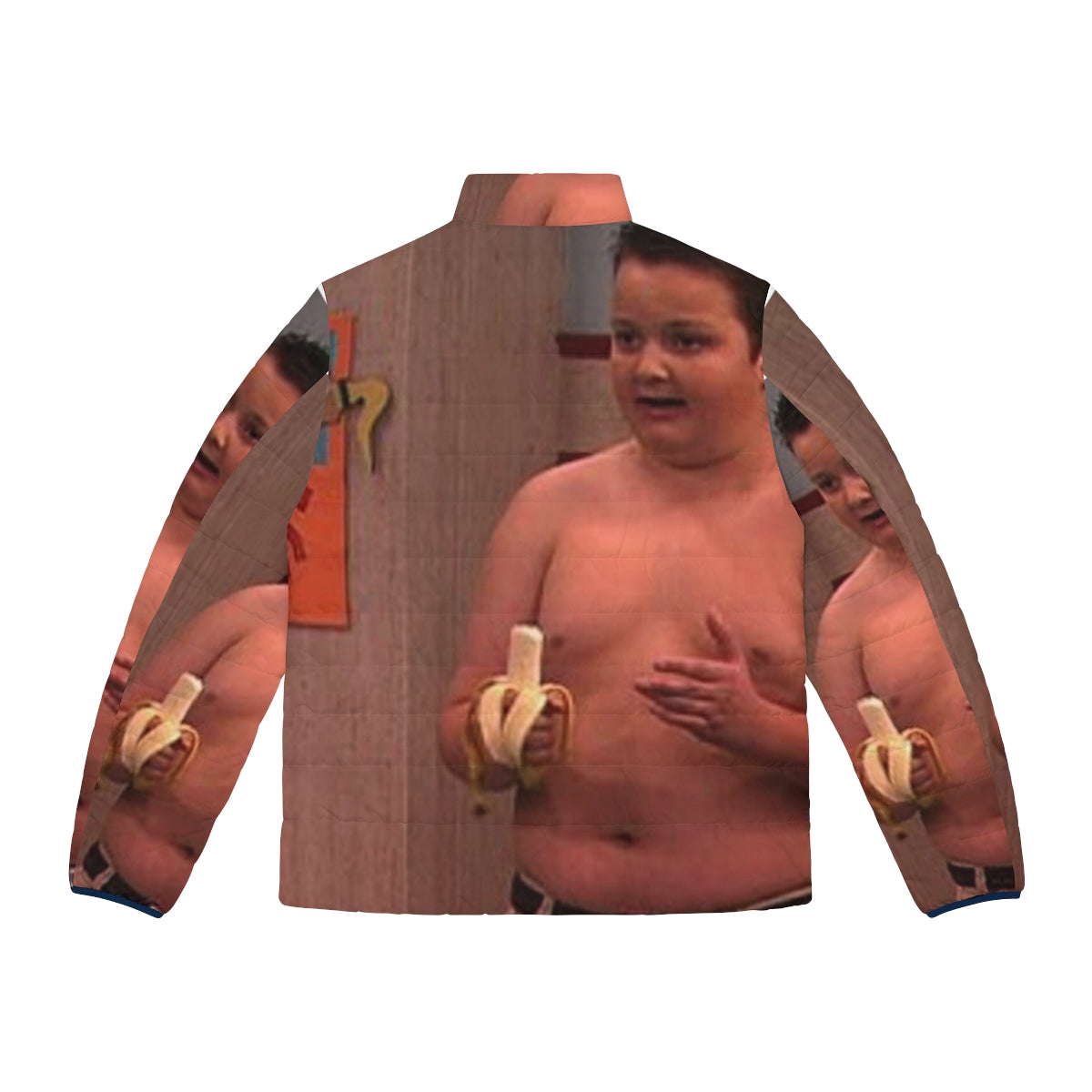 Gibby Puffer Jacket with Nickelodeon's iCarly character Gibby - Back