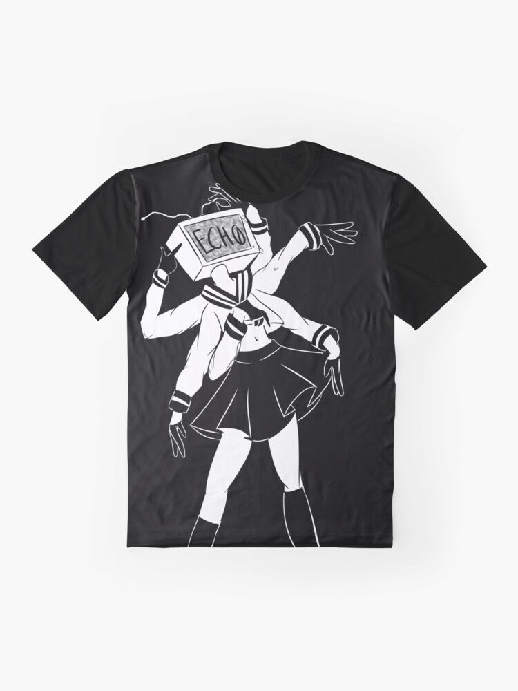 Echo Vocaloid Gumi Graphic T-Shirt - Flat lay