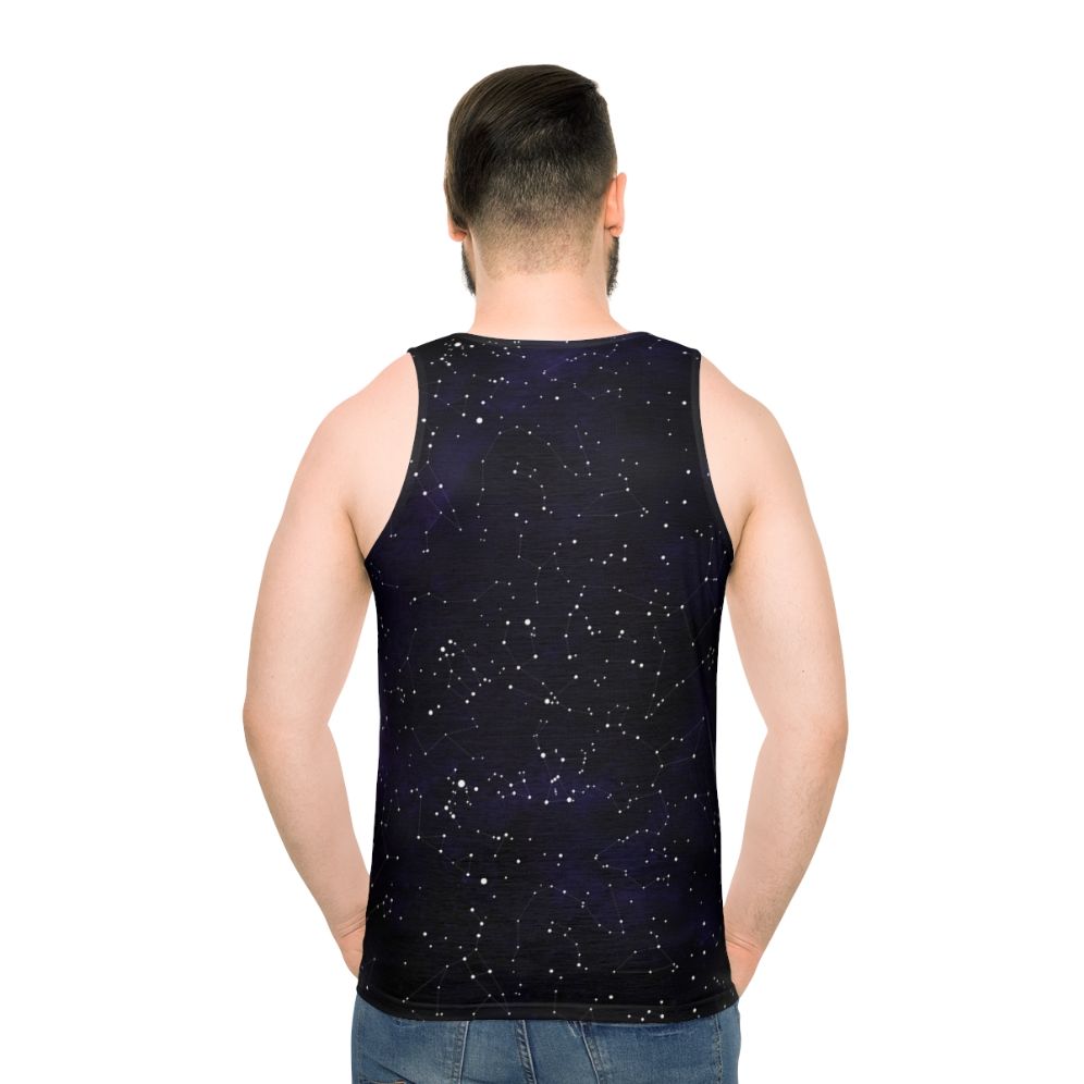 Northern Hemisphere Constellations Starry Tank Top - men back