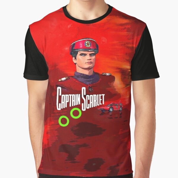 Retro Captain Scarlet Graphic T-Shirt