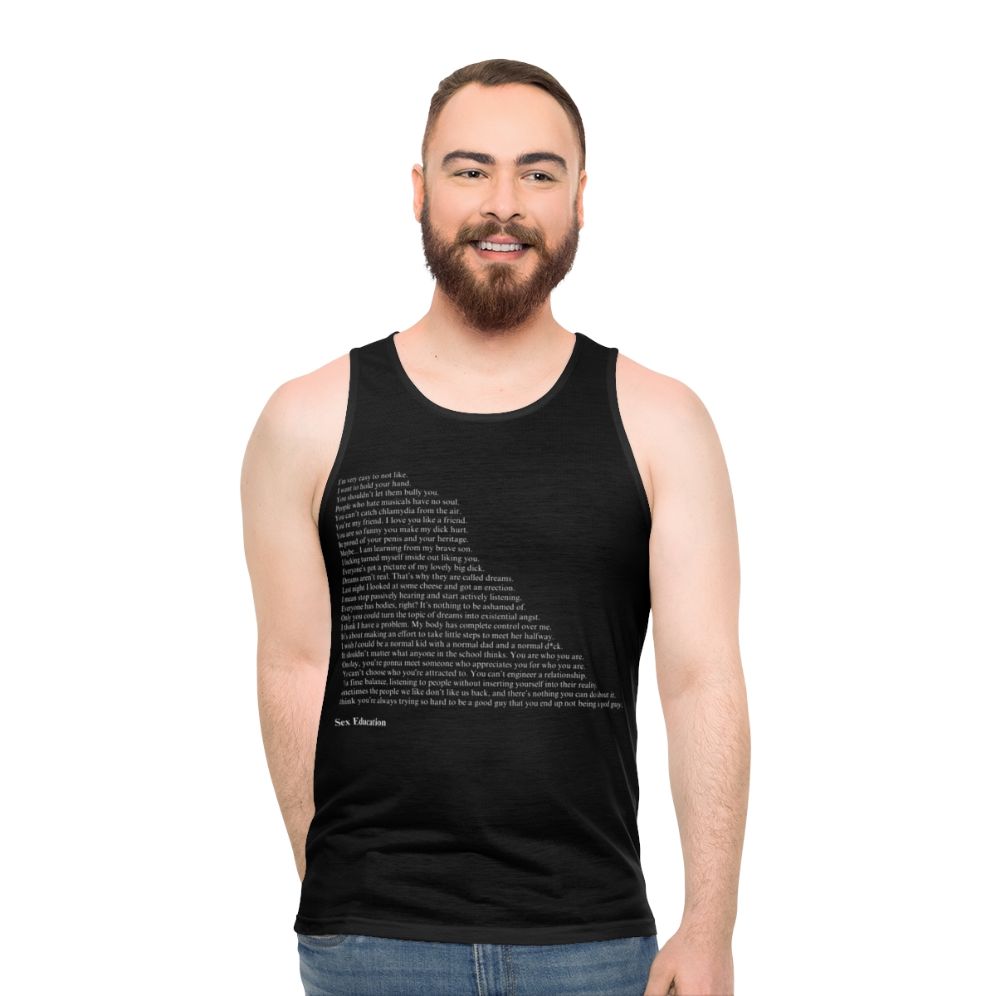 Netflix Sex Education Quotes Unisex Tank Top - men