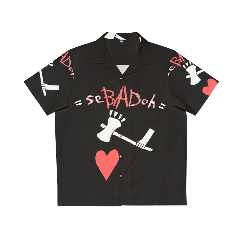 Sebadoh Hawaiian shirt with vintage-style pattern