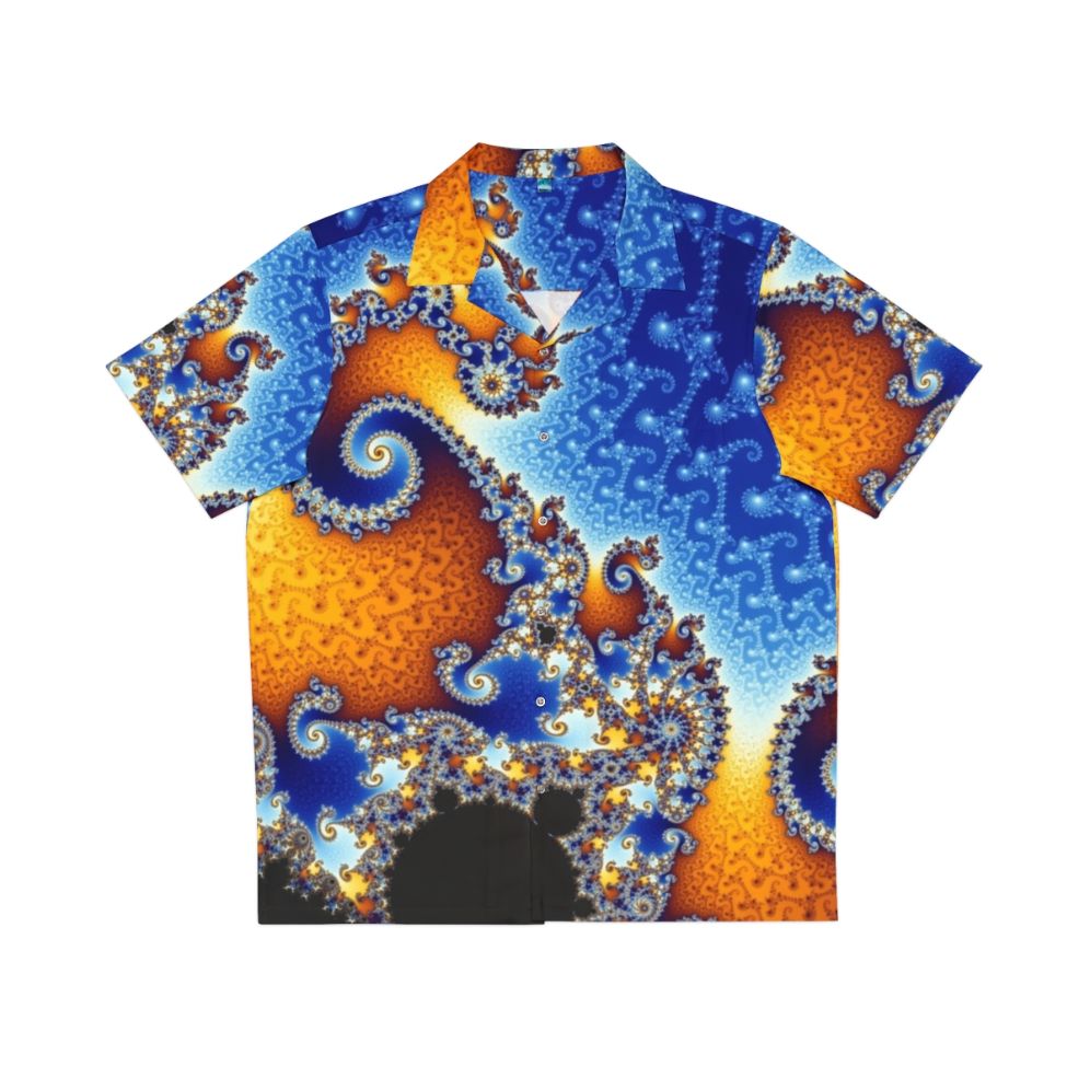 Mandelbrot Set Hawaiian Shirt featuring intricate fractal pattern