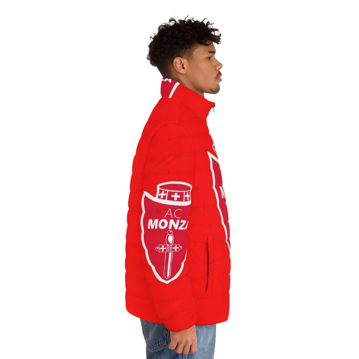 A.C. Monza Puffer Jacket, the perfect sports-inspired outerwear for football enthusiasts - men side right