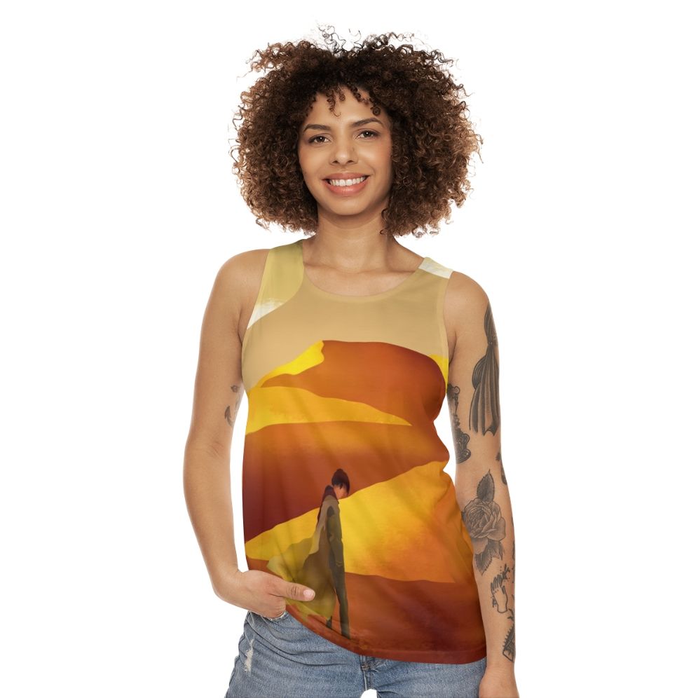 Dune sci-fi landscape unisex tank top - women