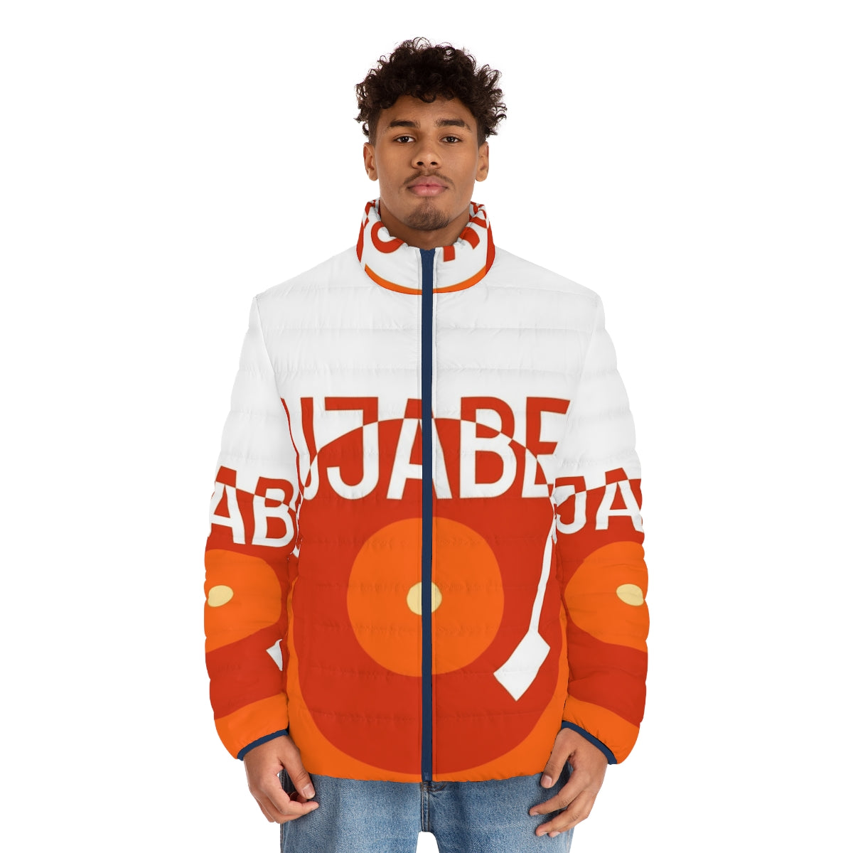 Nujabes Puffer Jacket - Anime Inspired Hip Hop Streetwear - men front