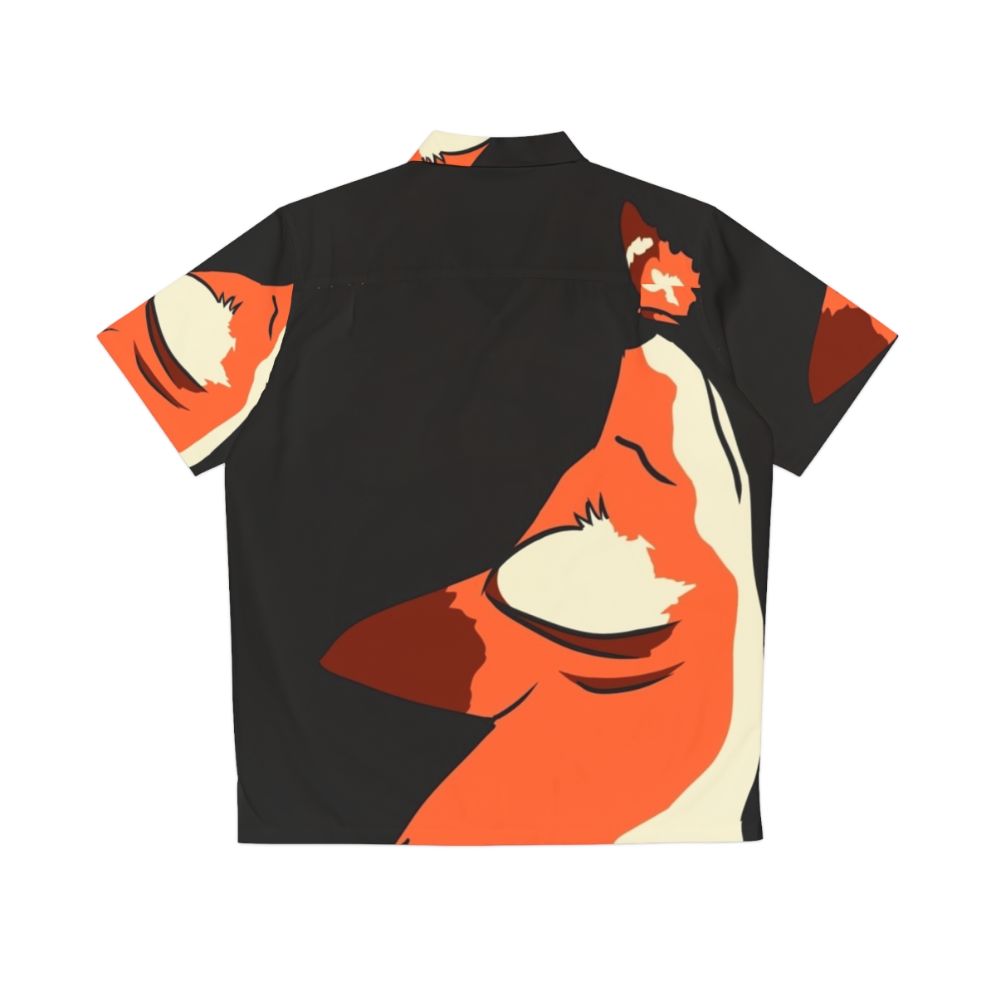 Spirit Fox Hawaiian Shirt featuring a print of a legendary fall fox - Back