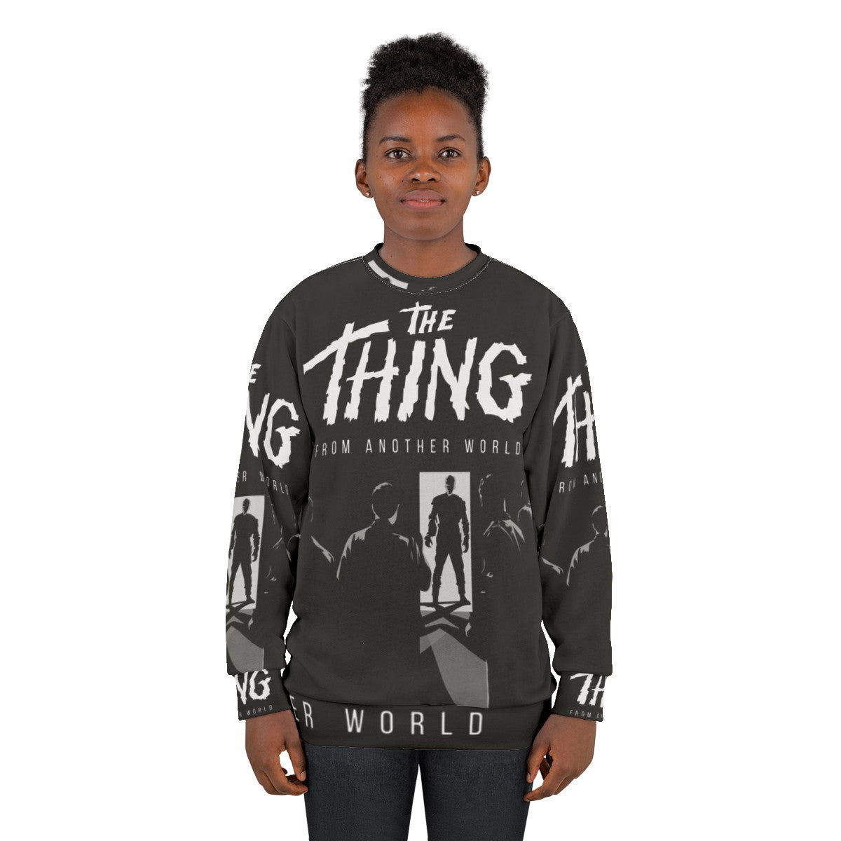 The Thing From Another World 1951 Classic Sci-Fi Sweatshirt - women