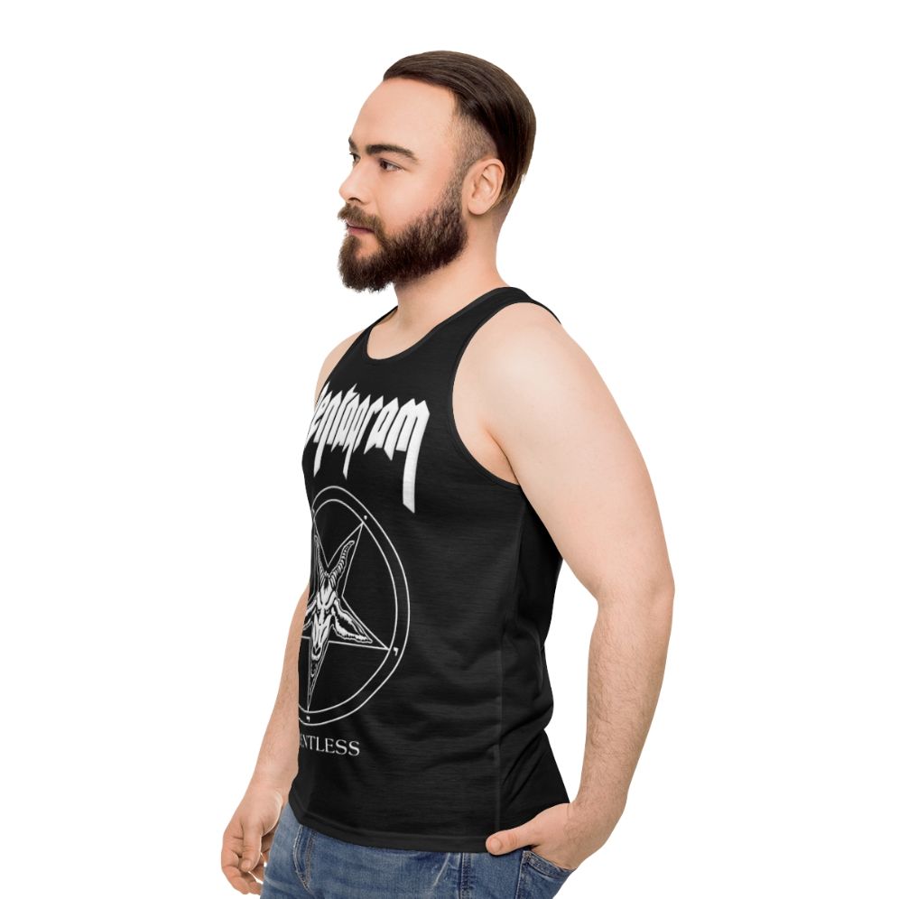 Pentagram Relentless Unisex Metal Tank Top - men side