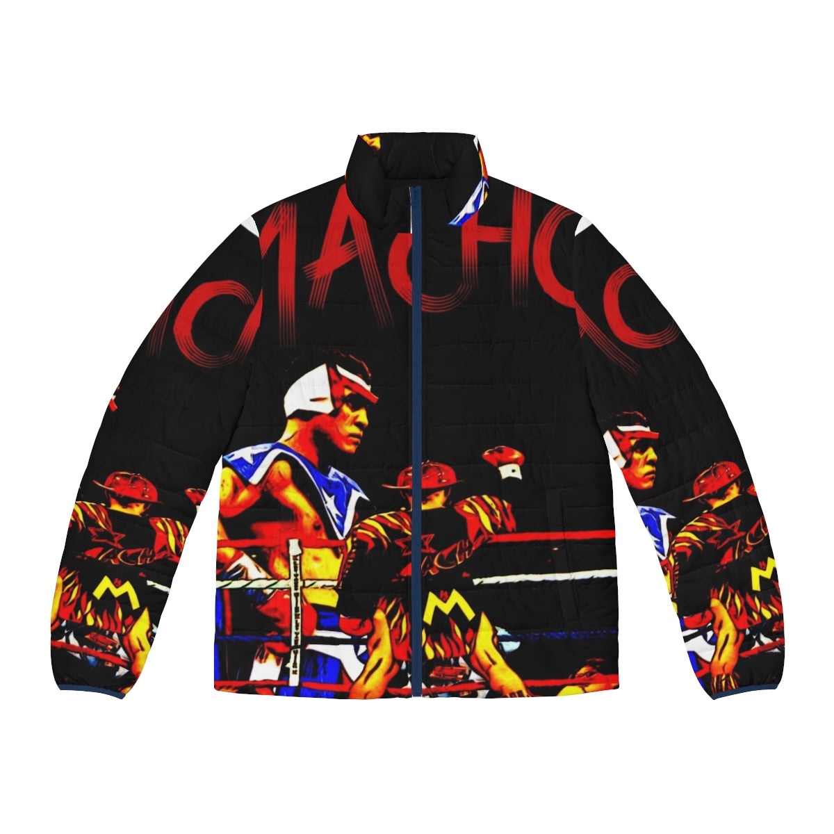 Hector Macho Camacho Puffer Jacket - Retro Boxing Style