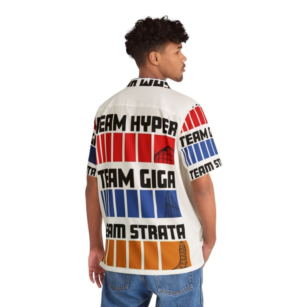 Hyper Giga Strata Hawaiian Shirt for Roller Coaster Fans - People Back