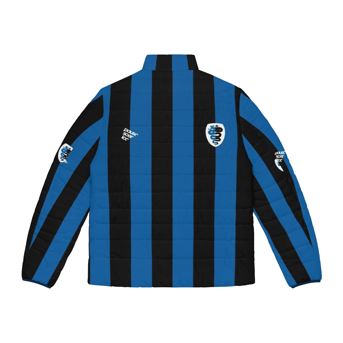 Ambrosiana puffer jacket with Inter Milan club crest and colors - Back