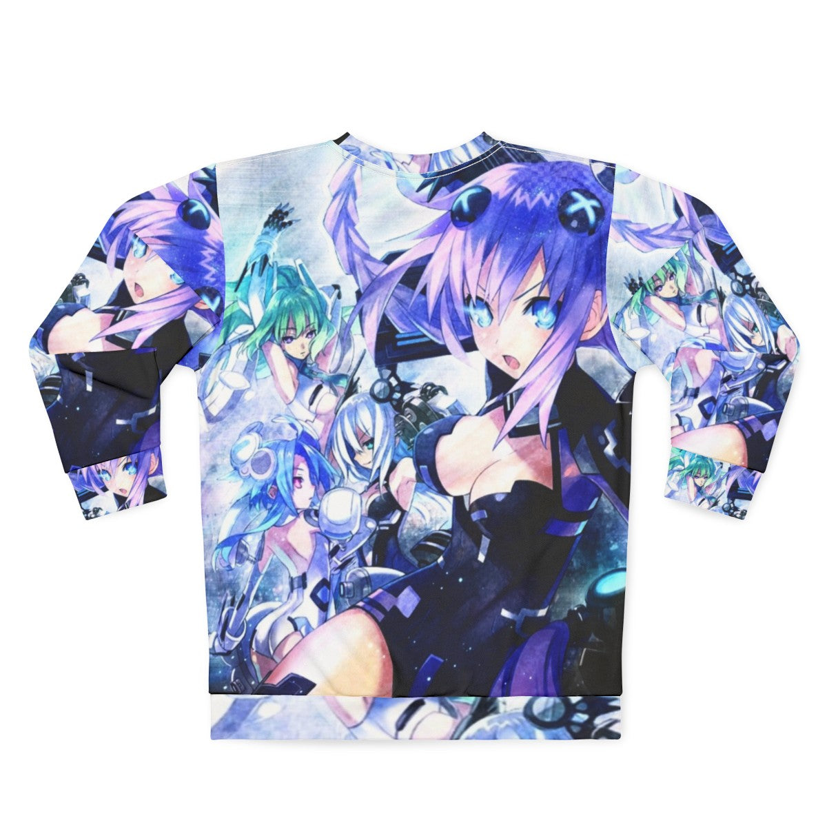 Hyperdimension Neptunia Sweatshirt featuring the character Neptune - Back