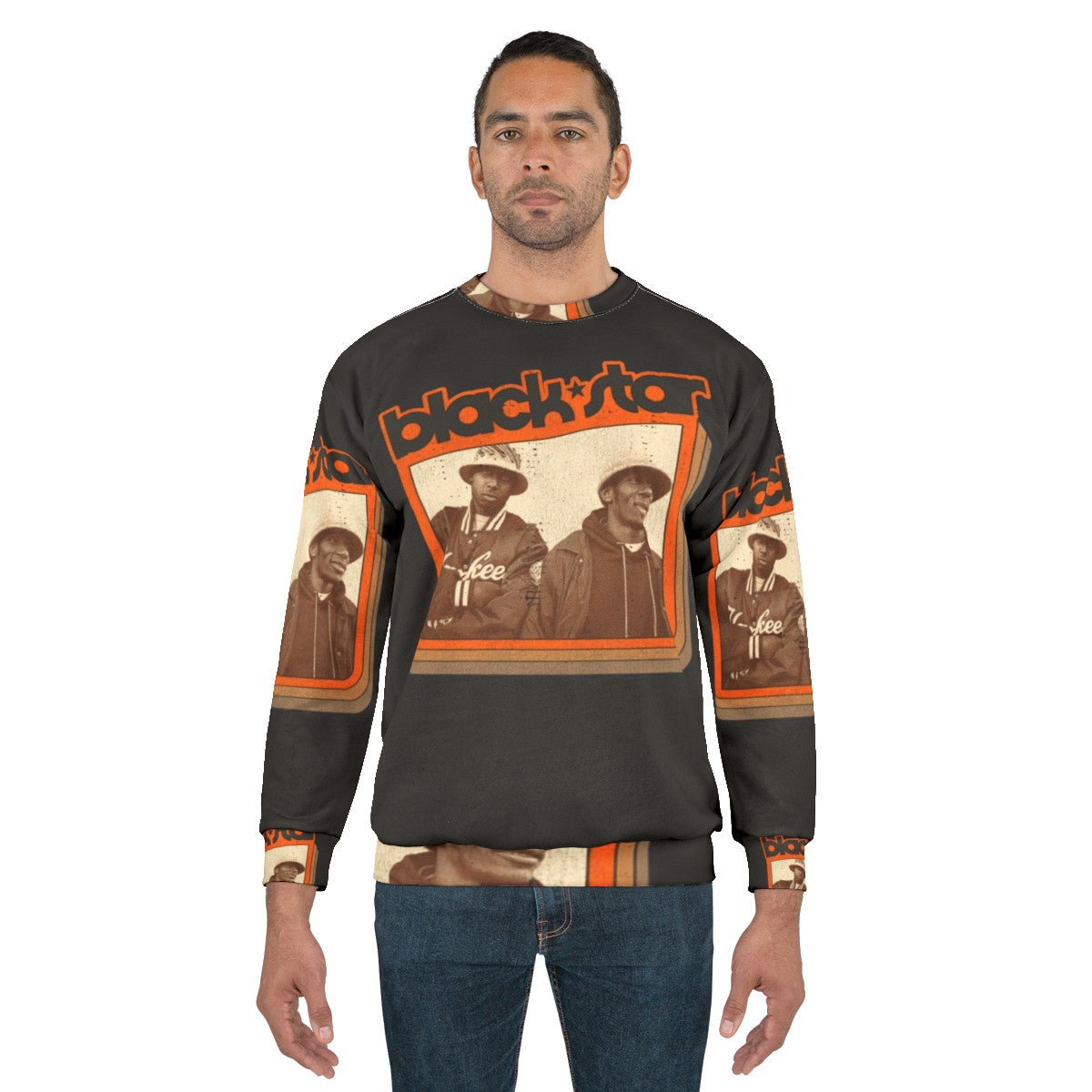 Black Star Hip Hop Sweatshirt - men