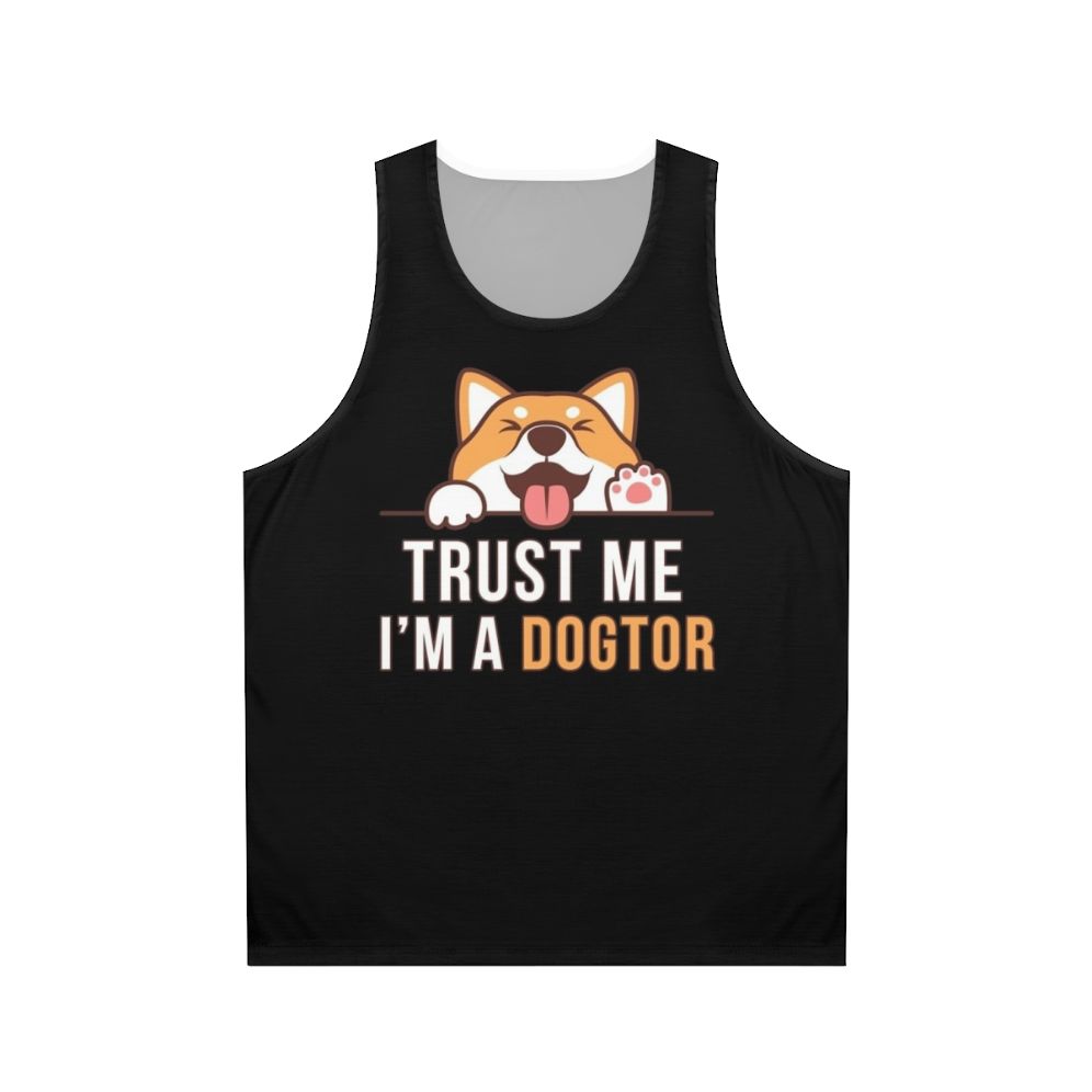 "Trust Me I'm a Dogtor" Funny Doctor Vet Unisex Tank Top