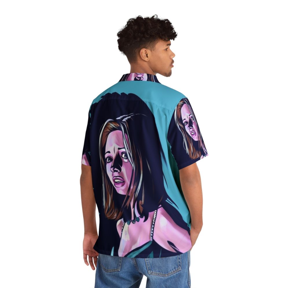 Helen Shivers Hawaiian shirt with horror and slasher design - People Back