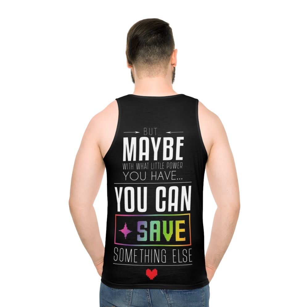 Unisex Undertale & Deltarune Inspired Tank Top - men back