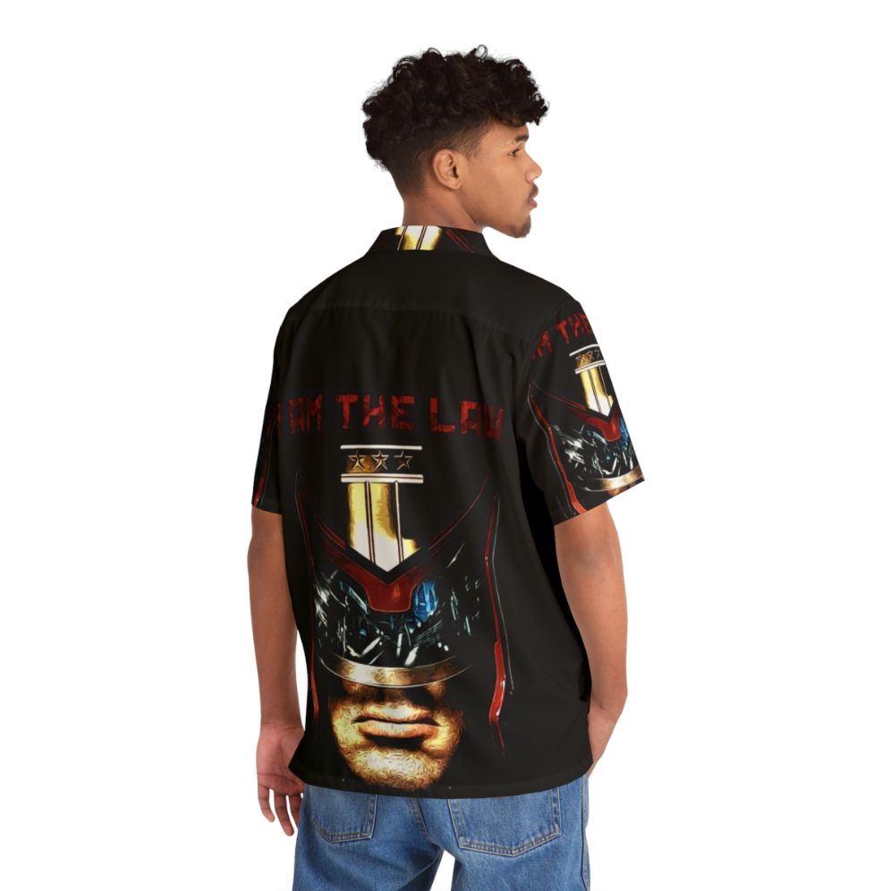 "I Am The Law" Sci-Fi Hawaiian Shirt - People Back