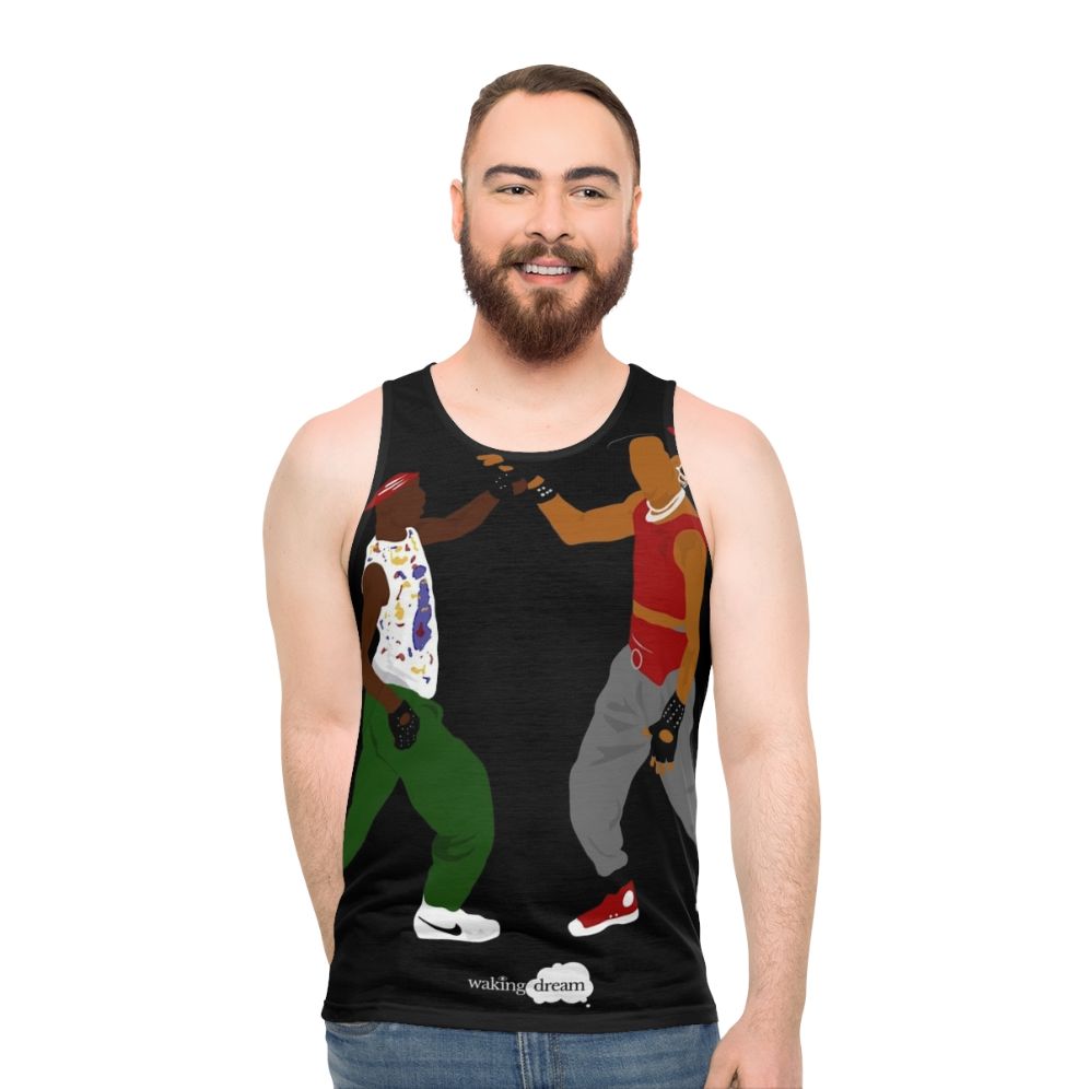 Breakdance inspired unisex tank top - men