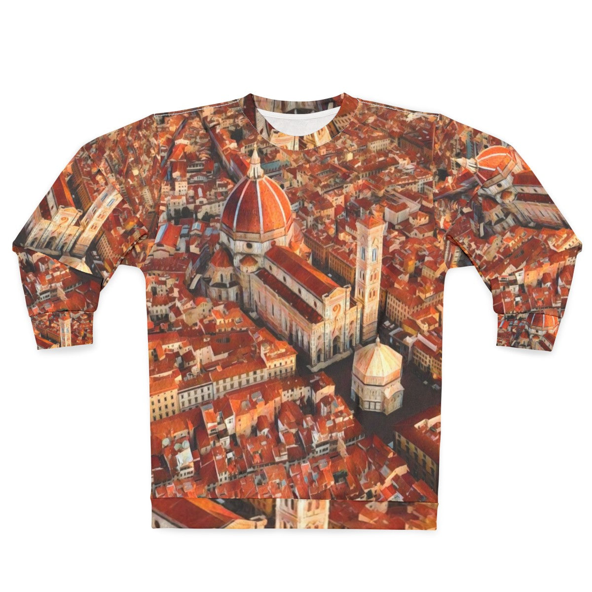 Florence View Sweatshirt featuring the iconic Florence Cathedral and cityscape