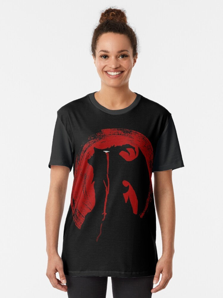 Devilman Crybaby graphic t-shirt with a crying baby design - Women