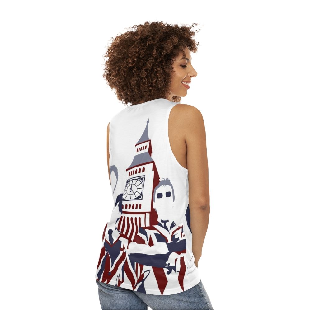 Vintage Mod Pop Art Unisex Tank Top - women back