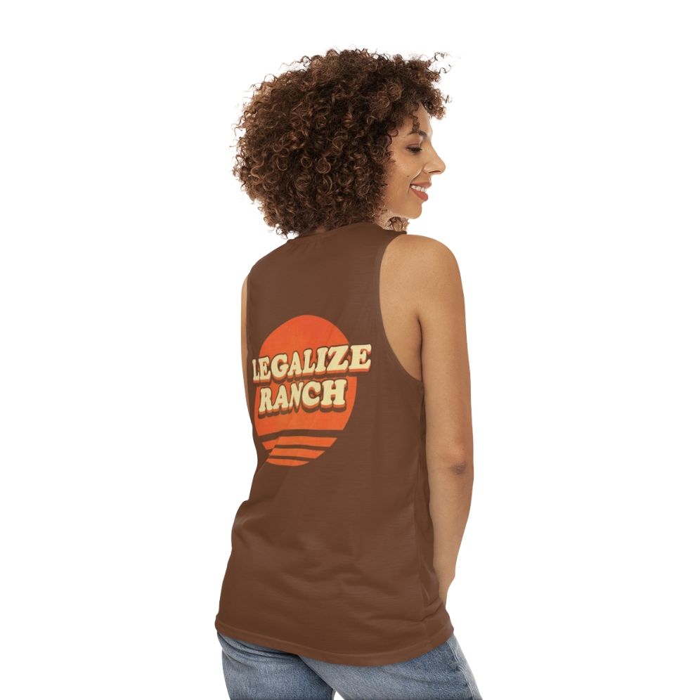 "Legalize Ranch" The Eric Andre Show Unisex Tank Top - women back