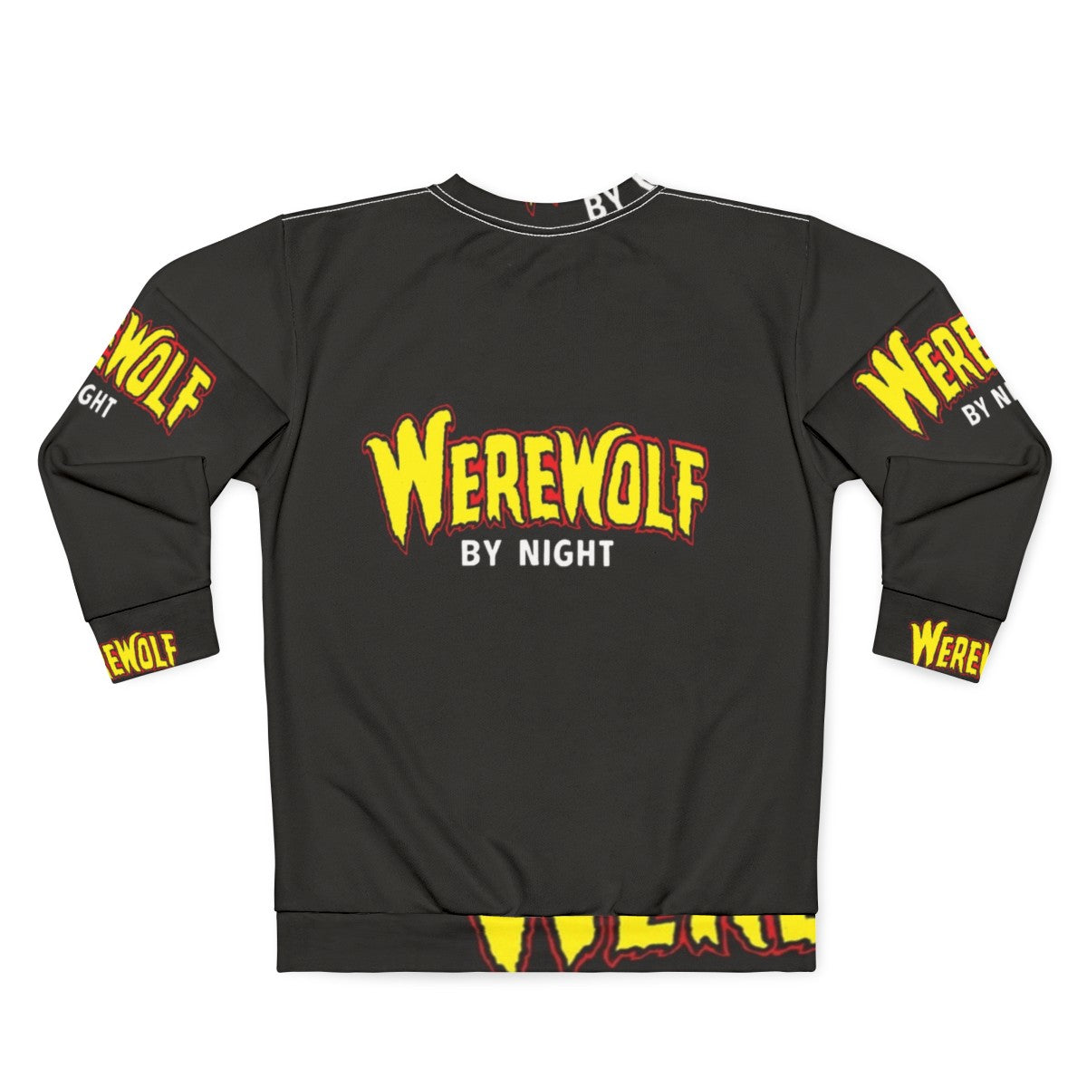 Werewolf By Night Sweatshirt - Marvel Comics Superhero Hoodie - Back