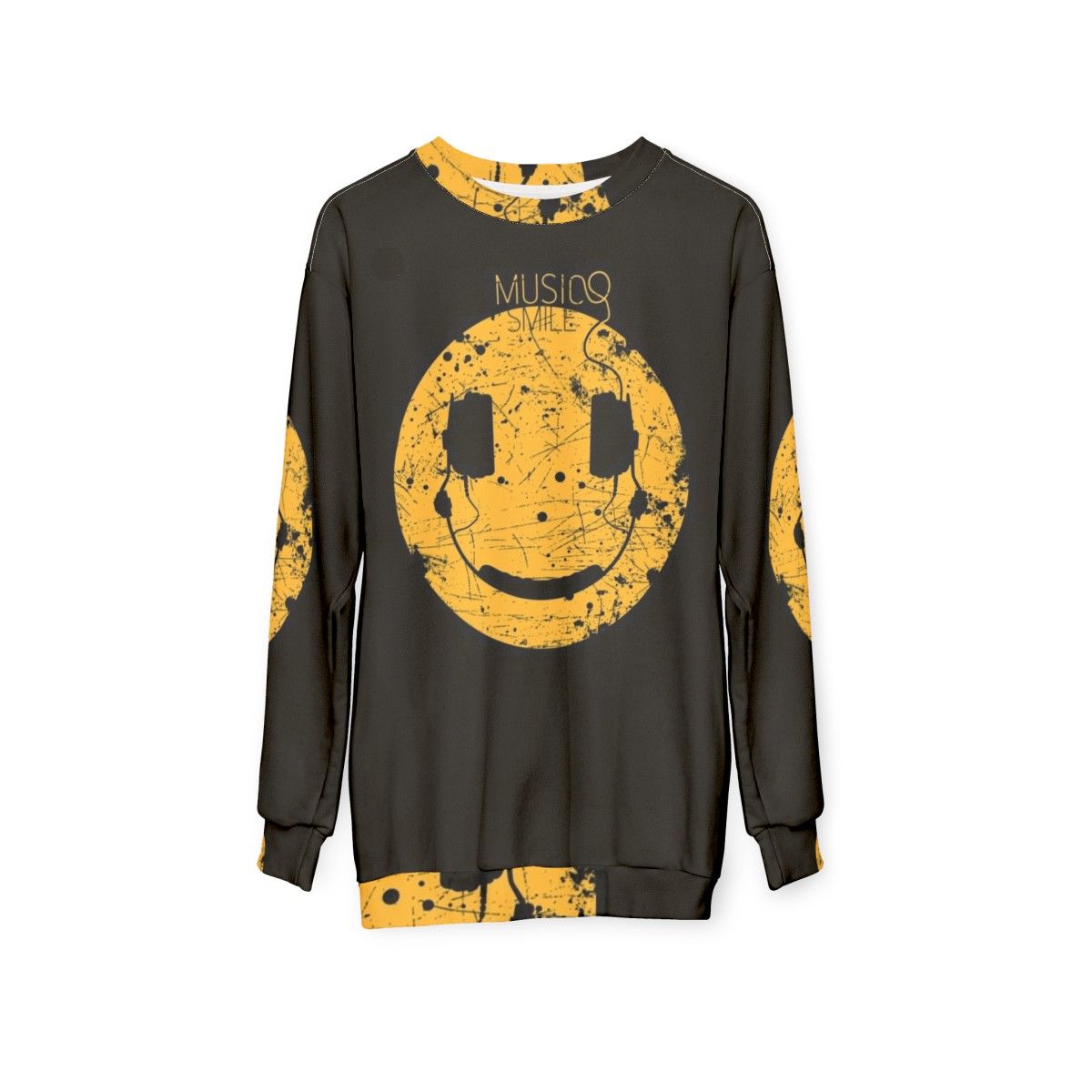 Music Smile V2 Abstract Art Sweatshirt - hanging