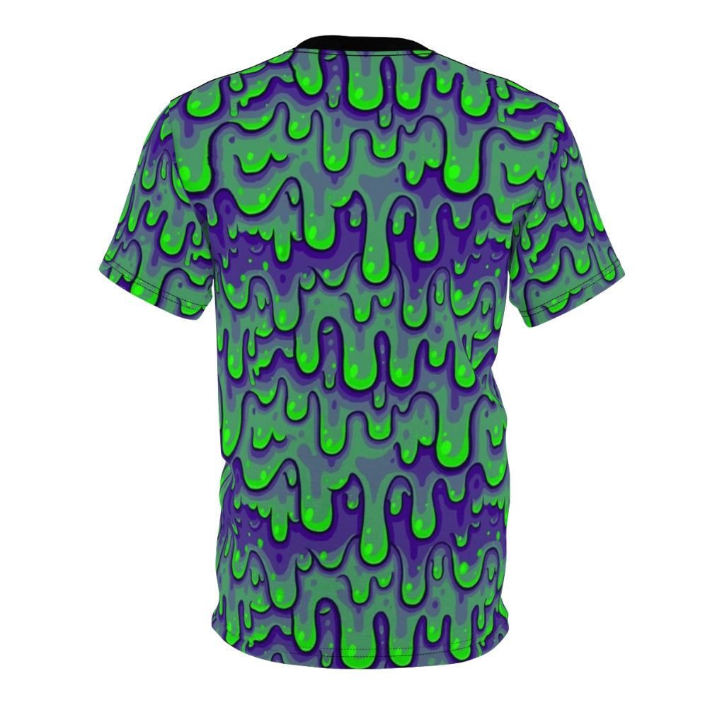 Vibrant and eye-catching slime pattern AOP t-shirt design - Back