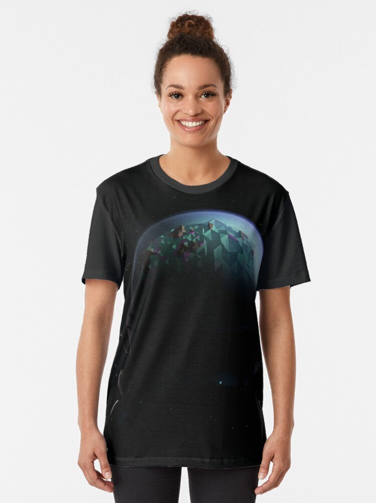 Astronauts Explore Open Worlds Graphic T-Shirt - Women