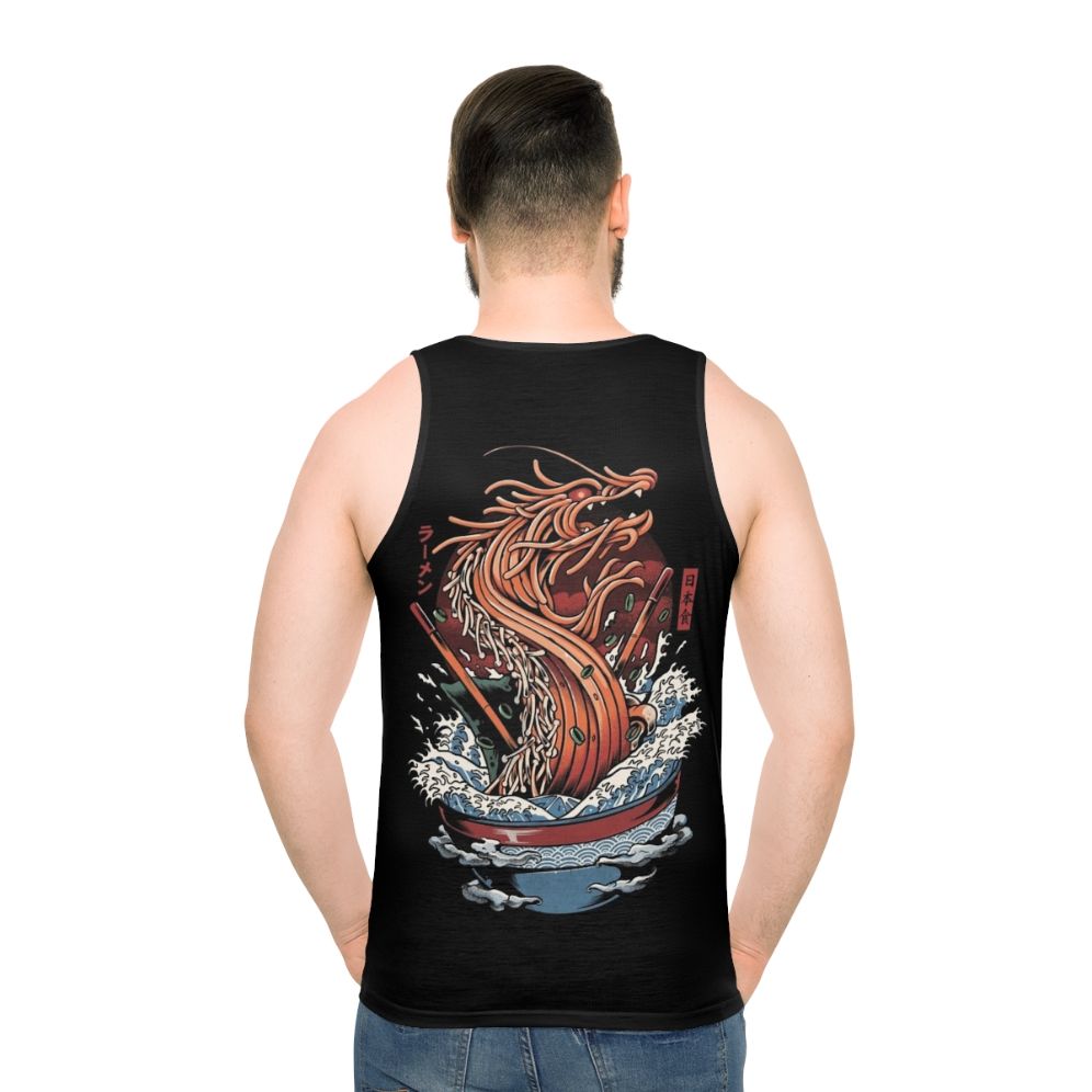 Ramen Dragon Unisex Tank Top - men back