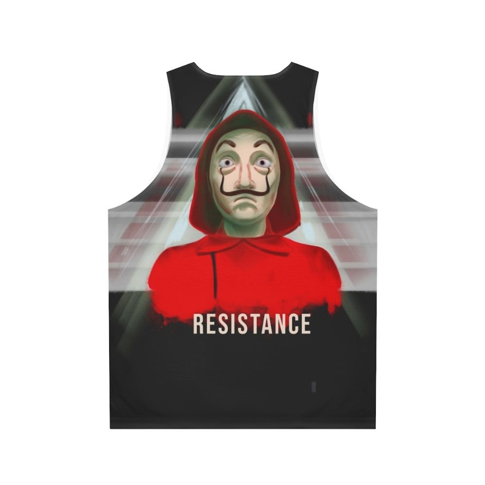 Money Heist Resistance Unisex Tank Top - Back