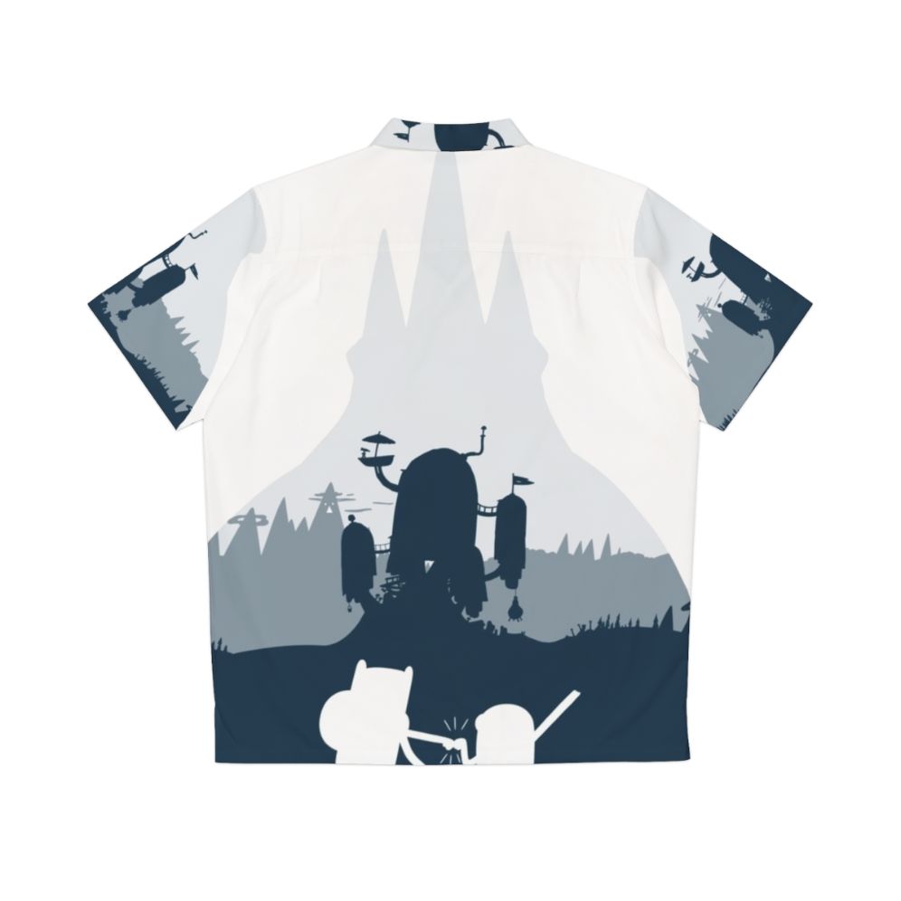 Ice King Silhouette Hawaiian Shirt from Adventure Time - Back