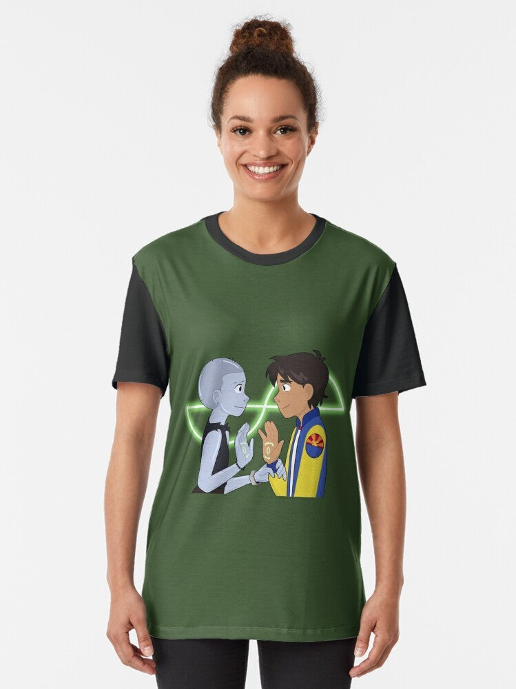 Infinity Train cartoon network graphic t-shirt featuring characters from the show - Women