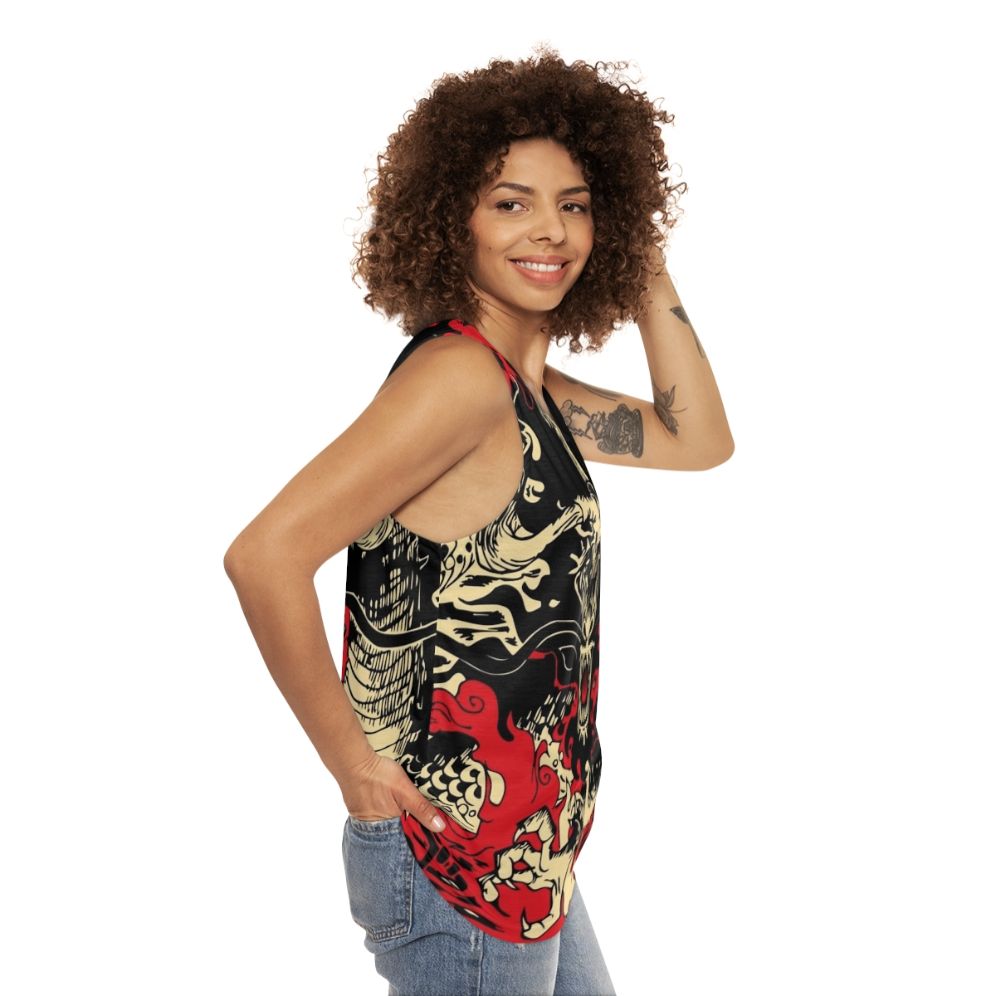 One Piece Kaido The Dragon Unisex Tank Top - women side